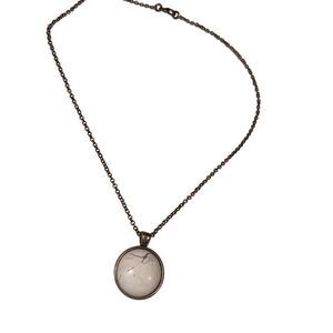 Handmade necklace with marble like stone